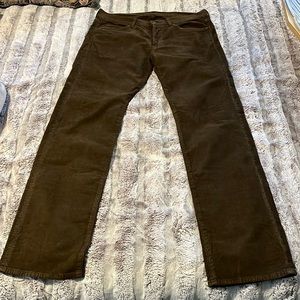7 jeans size 34/32 brown corduroy slacks